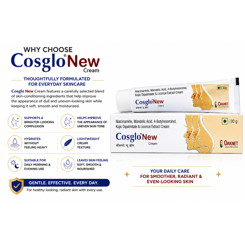 Cosglo New Cream 30g | Brightening & Even Skin Tone Face Cream