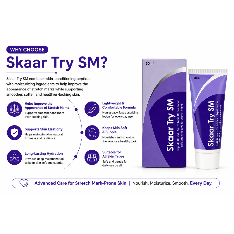 Skaar Try SM Stretch Mark Repair Lotion (50ml)