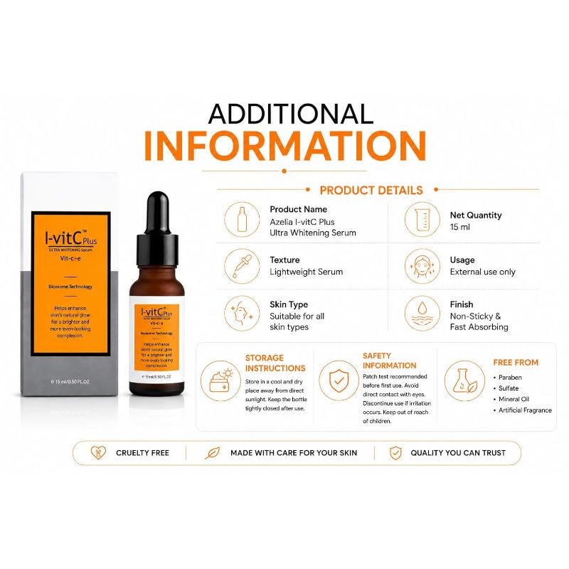 I-vitC Plus Ultra Whitening Serum with Vit-C+E (15ml)