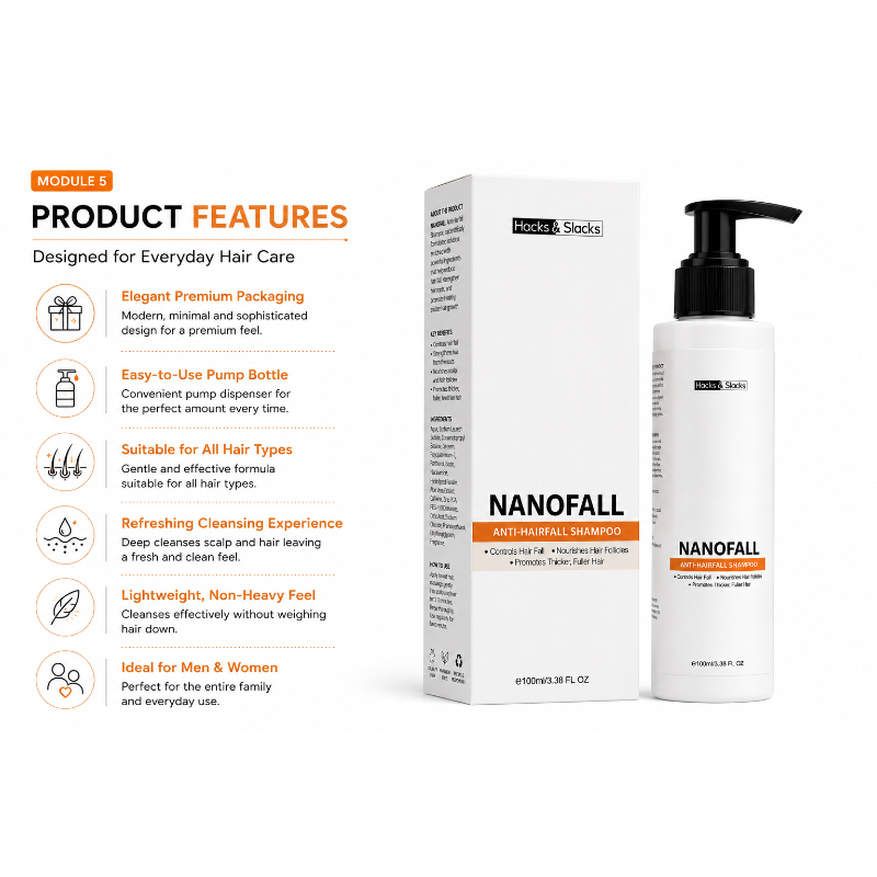 Nanofall Anti-Hairfall Shampoo (100ml)