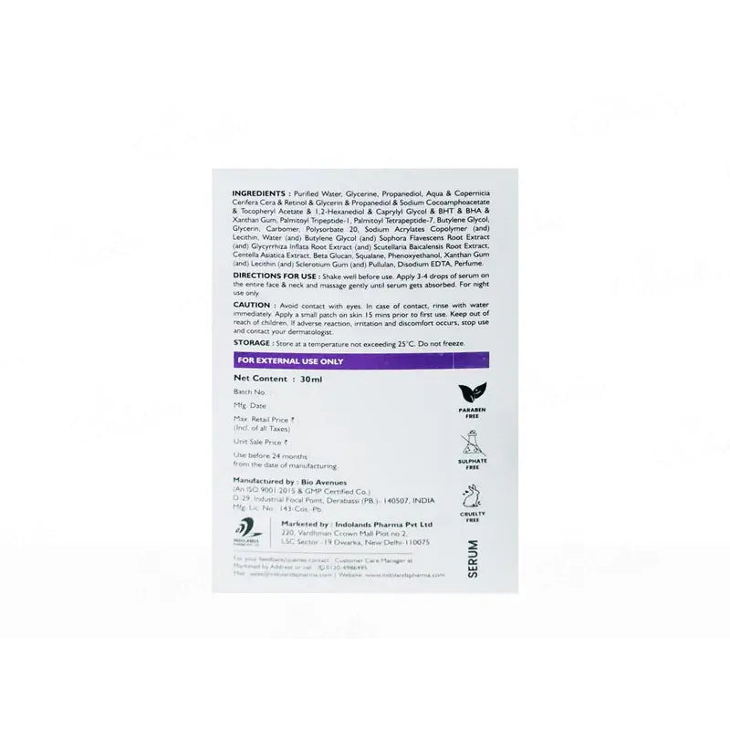 Cutilift 2% VitAlease Retinol Face Serum (30ml)