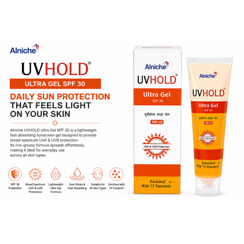 UVHOLD Ultra Gel SPF 30 Sunscreen Gel (100ml)