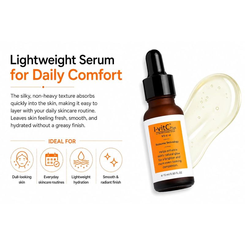 I-vitC Plus Ultra Whitening Serum with Vit-C+E (15ml)