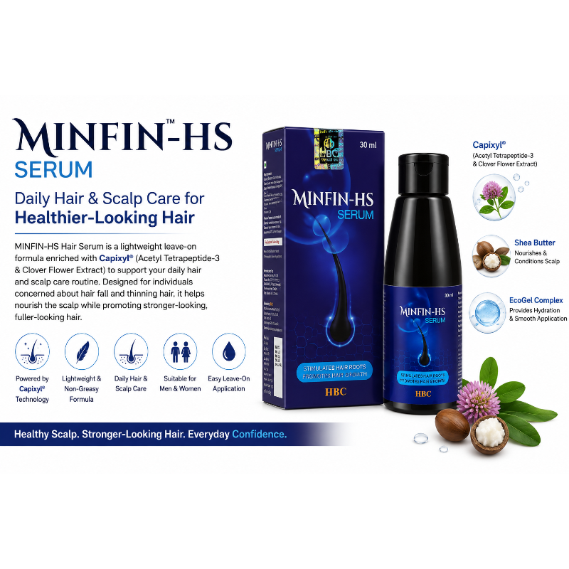 Minfin-HS Hair Growth Serum 30 ml | For Hair Fall Control & Scalp Nourishment
