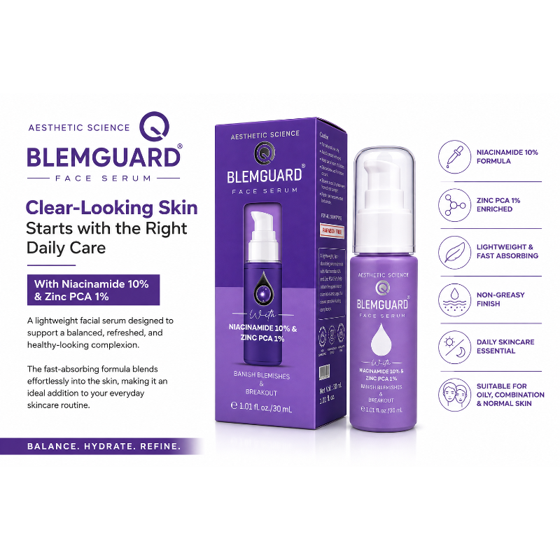 BLEMGUARD Face Serum with Niacinamide 10% & Zinc PCA 1% (30ml)