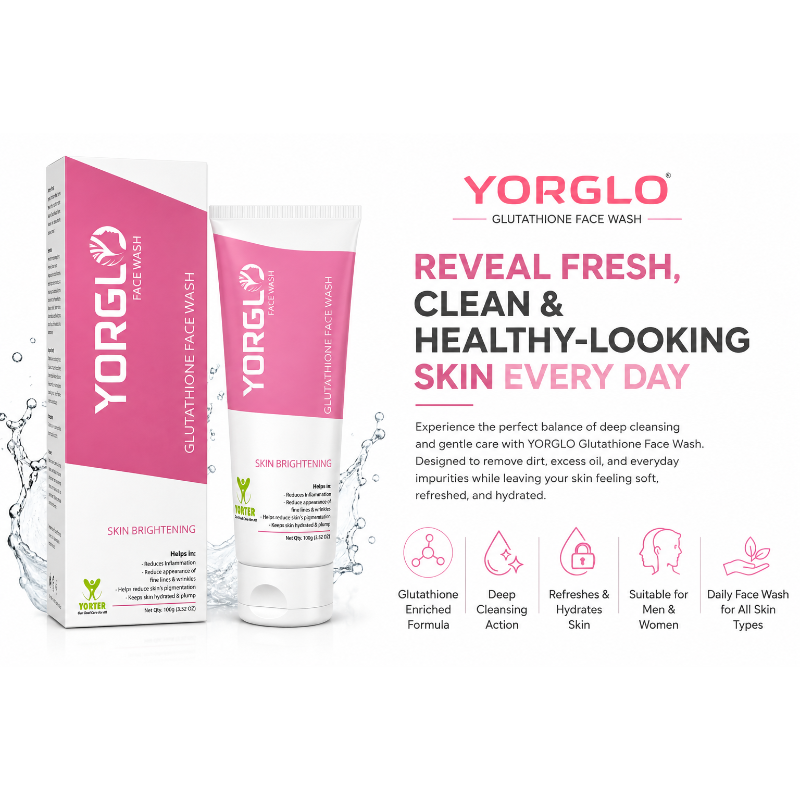 YORGLO Glutathione Face Wash (100gm)