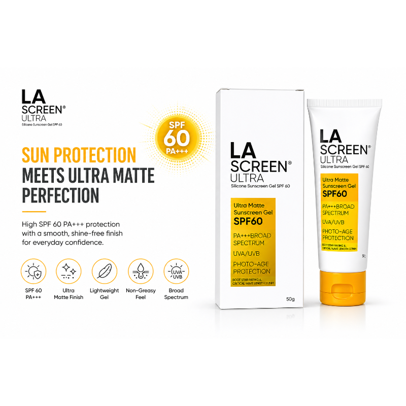 La Screen Ultra Silicone Sunscreen Spf 60 P+++ Gel 50gm
