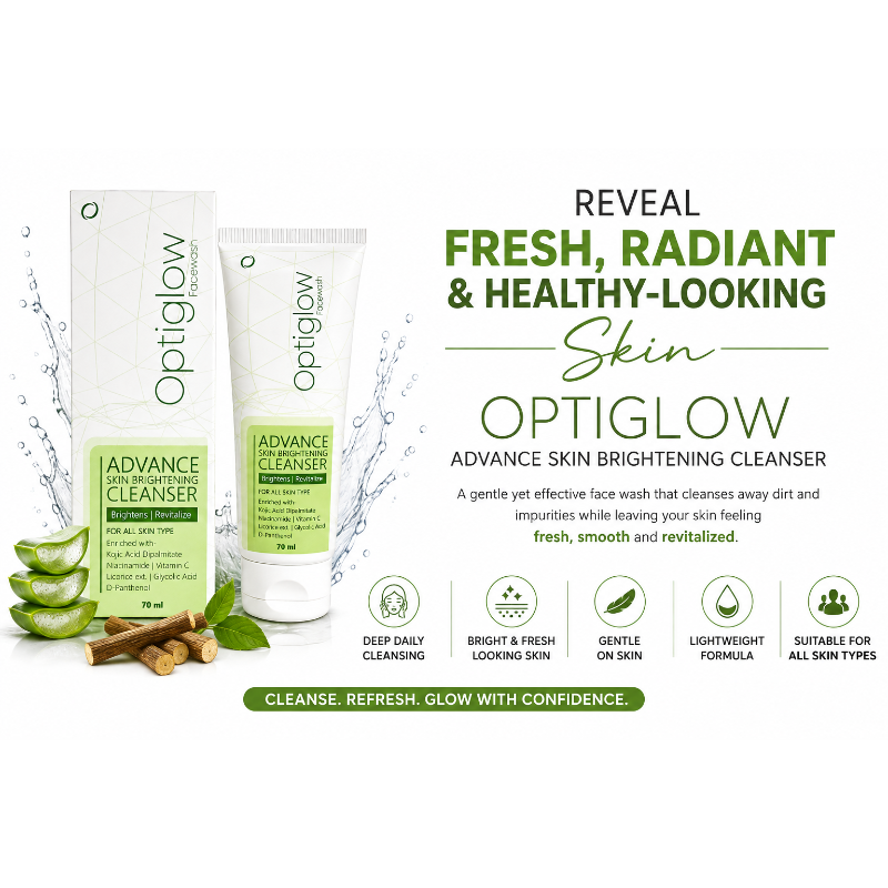 Optiglow Advance Skin Brightening Cleanser Face Wash (70ml)