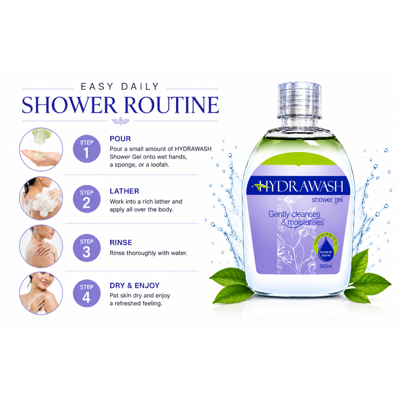 HYDRAWASH Moisturizing Shower Gel (300ml)