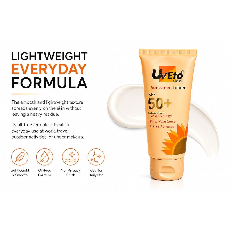 UvEto SPF 50+ Sunscreen Lotion 60ml