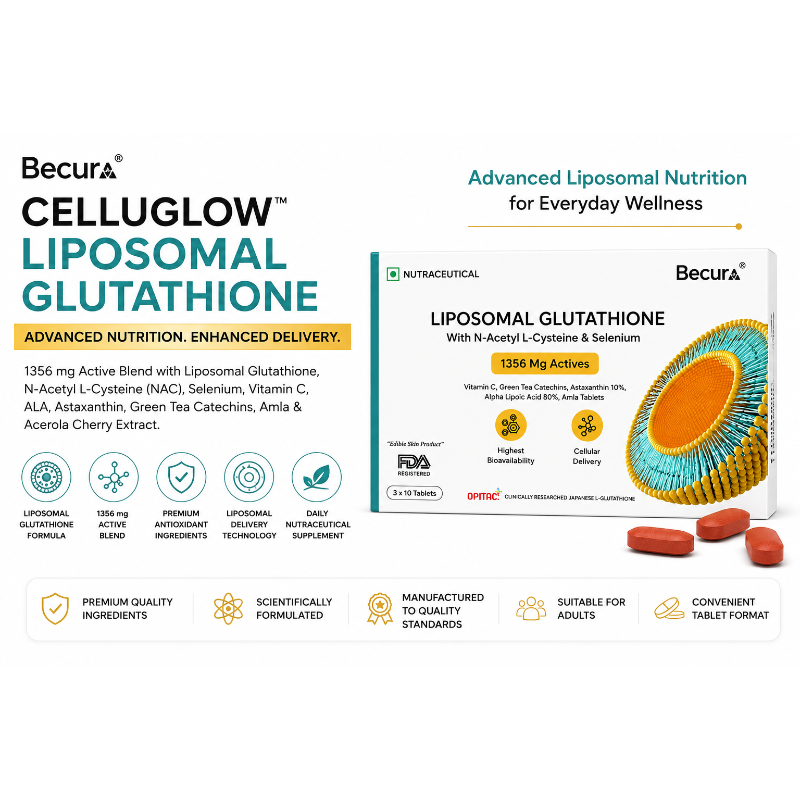 Celluglow Liposomal Glutathione Tablets 3 x 10 Tablets