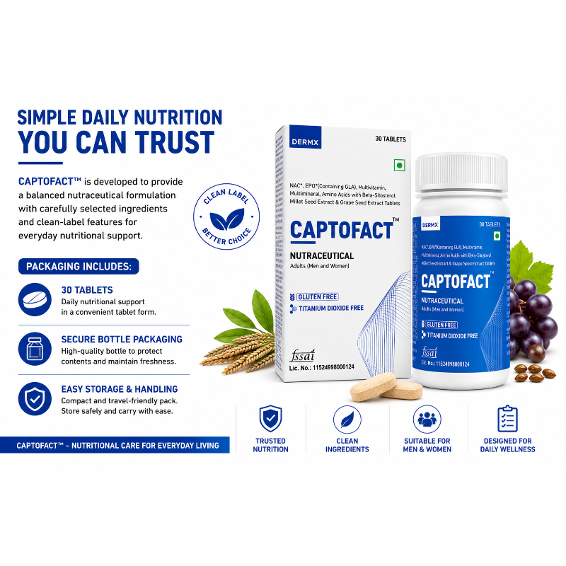 CAPTOFACT Nutraceutical Multivitamin Tablets, 30 Tablets