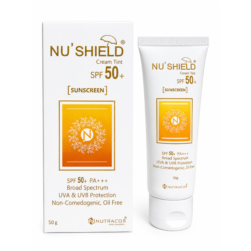 NU’SHIELD Cream Tint Sunscreen SPF 50+ PA+++ (50gm)