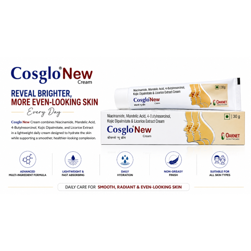 Cosglo New Cream 30g | Brightening & Even Skin Tone Face Cream