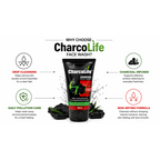 CharcoLife Charcoal Face Wash 60gm-(Pack Of 2)