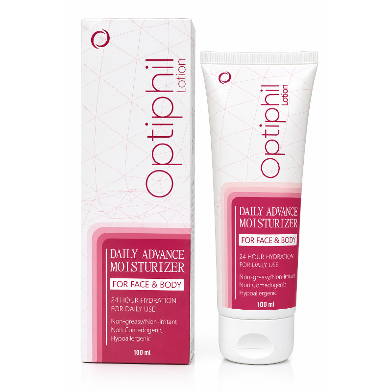 Optiphil Daily Advance Moisturizer Lotion for Face & Body (100ml)
