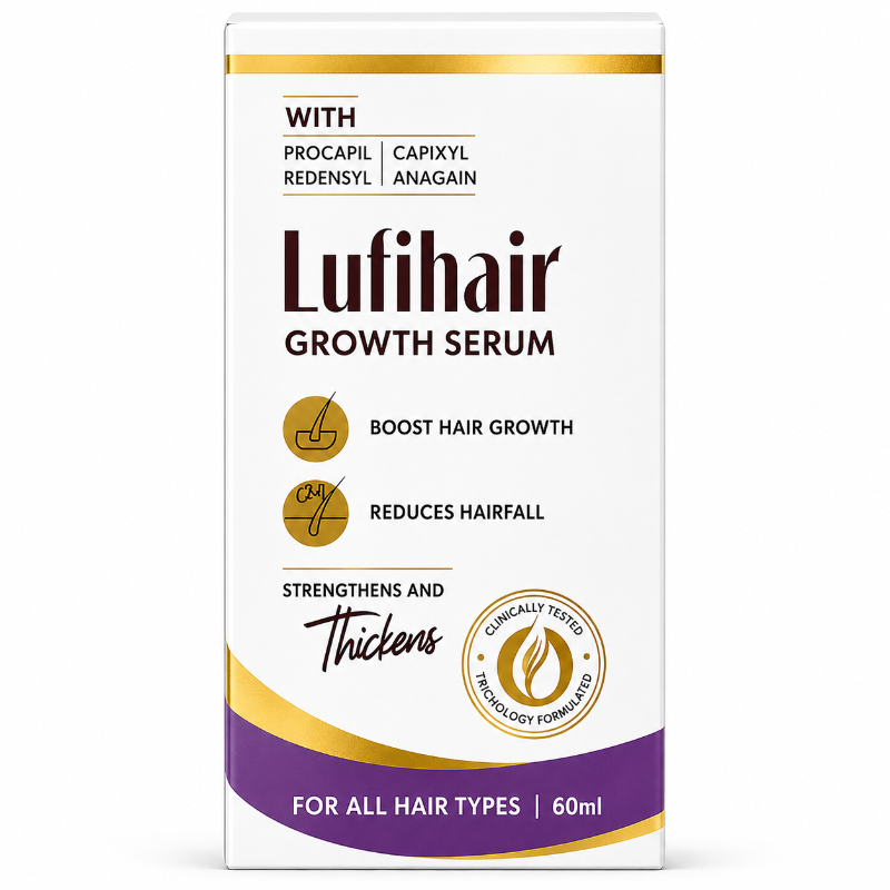 Lufihair Growth Serum 60ml | Redensyl, Procapil, Capixyl & Anagain Hair Serum | 60ml