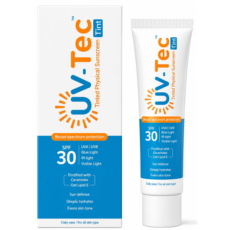 UV-Tec SPF 30 Tinted Physical Sunscreen Gel 30gm