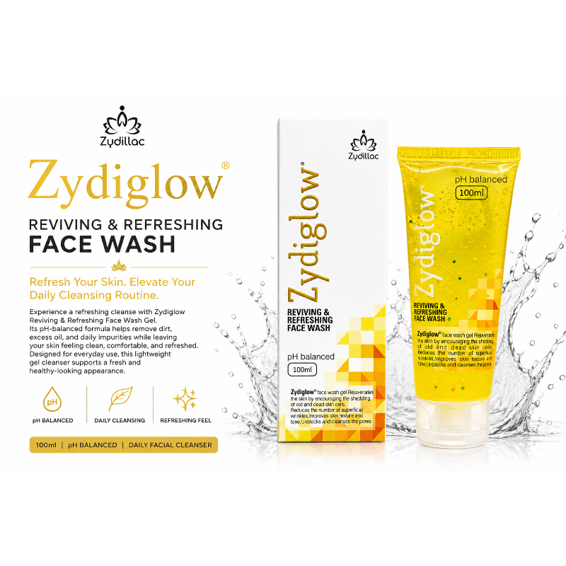 Zydiglow Reviving & Refreshing Face Wash Gel (100ml)