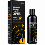 Kera XL M Minoxidil Topical Solution USP 5% 60ml | Intensive Hair Regrowth Treatment for Men | Enriched with Clover Flower Extract