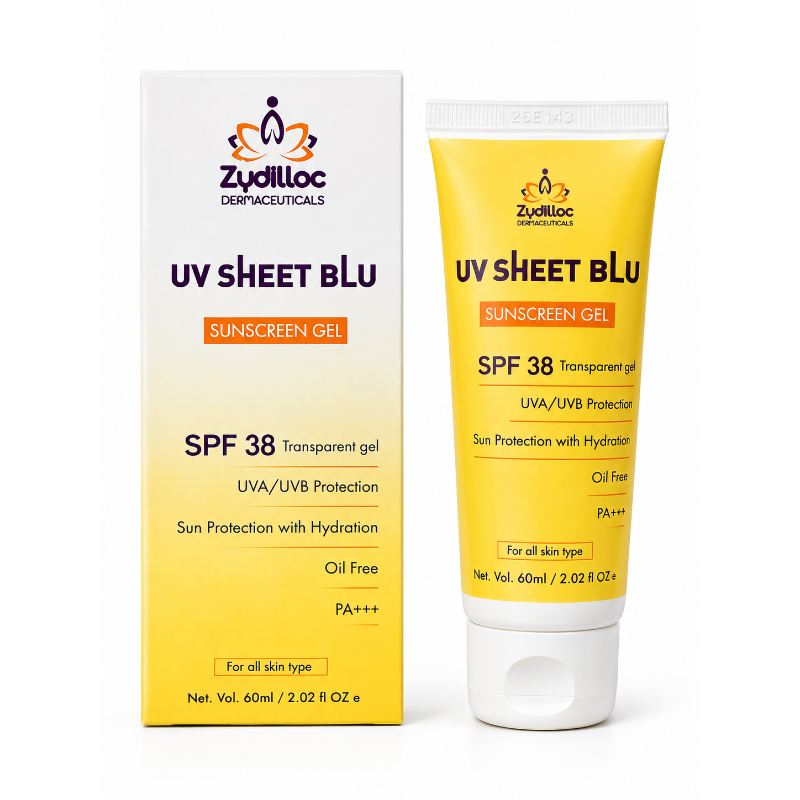 UV Sheet Blu SPF 38 PA+++ Sunscreen Gel (60ml)