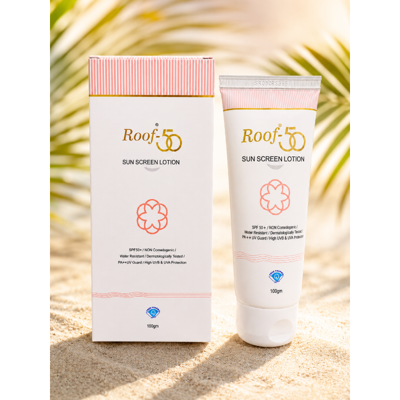Roof-50 Sunscreen Lotion SPF 50+ PA++ (100gm)