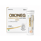 OXONEG L-Glutathione Effervescent Tablets 500mg | Orange Flavor | 1 x 15 Tablets