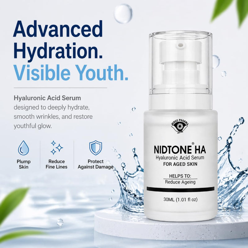 NIDTONE HA Hyaluronic Acid Face Serum for Aged Skin (30ml)