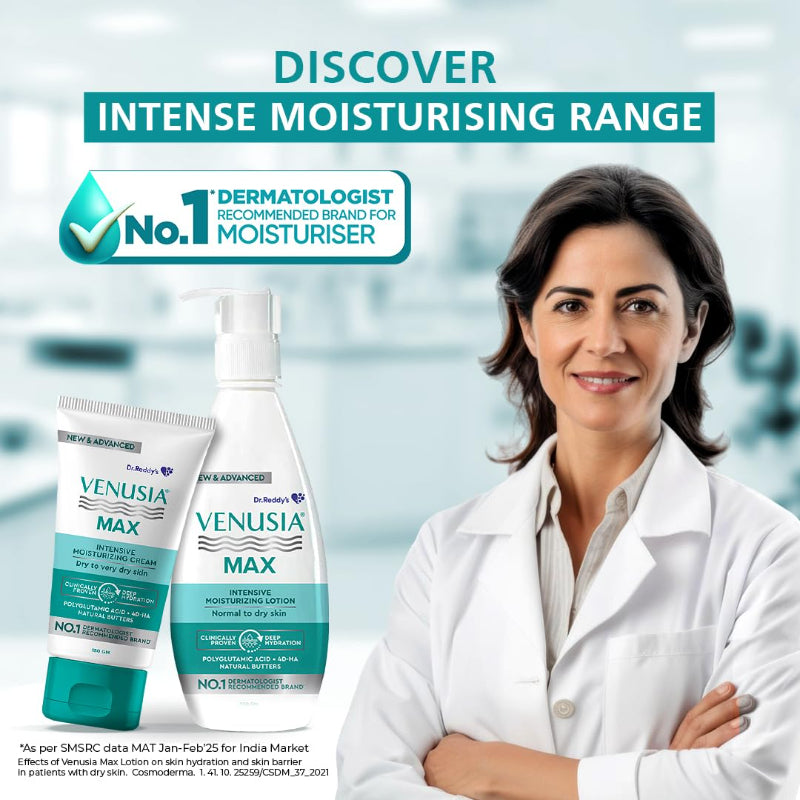 Venusia Max Intensive Moisturizing Lotion Normal To Dry Skin (300ml)