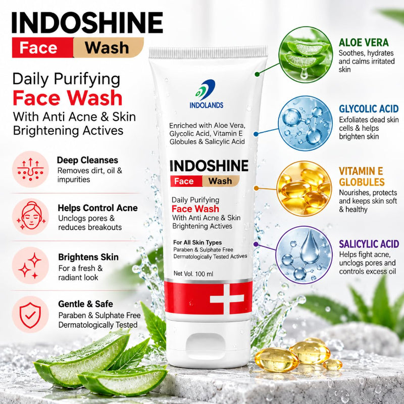 INDOSHINE Daily Purifying Face Wash (100ml)