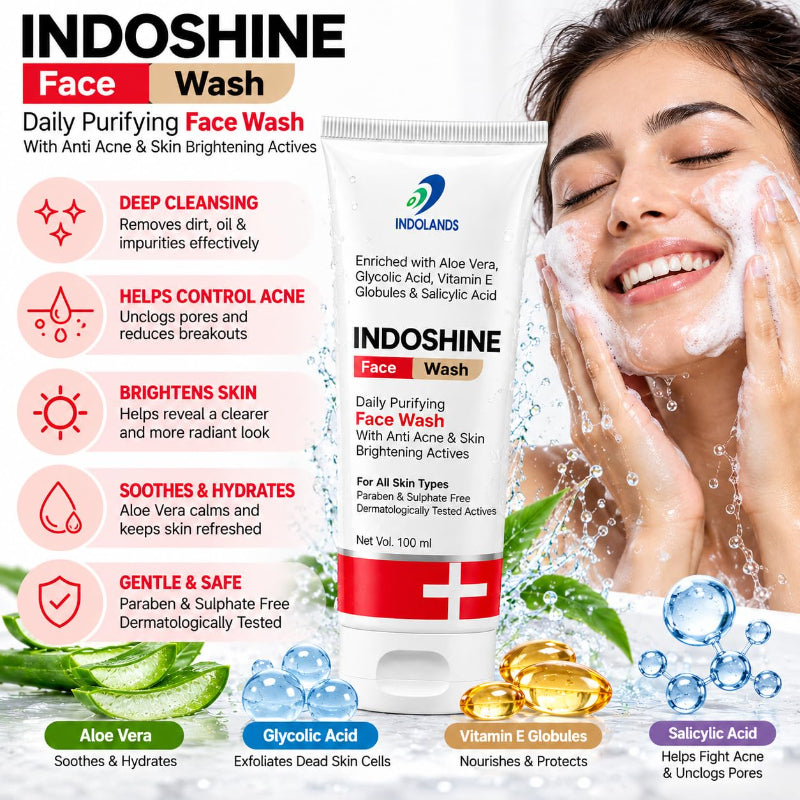 INDOSHINE Daily Purifying Face Wash (100ml)