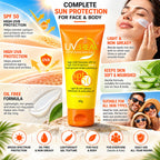 UV Break SPF 50 Sunscreen Gel for Face & Body (60gm)