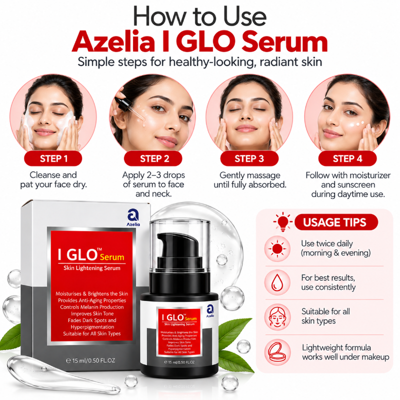Azelia I GLO Skin Lightening Serum (15ml)