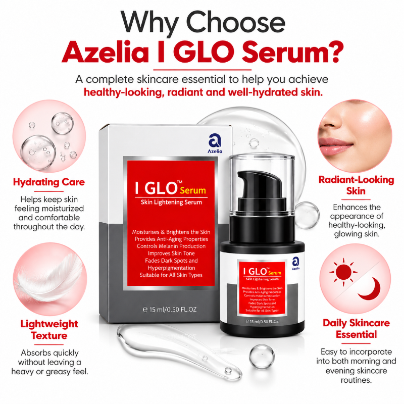Azelia I GLO Skin Lightening Serum (15ml)