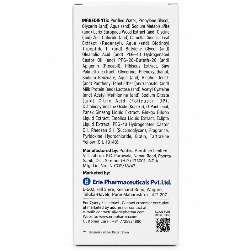 Bloshine Pro Hair Regrowth Serum 50ml | 3%  Redensyl, Kopexil, 3% Procapil & Biotin with Saw Palmetto Extract