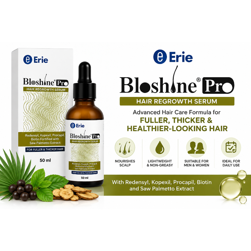 Bloshine Pro Hair Regrowth Serum 50ml | 3%  Redensyl, Kopexil, 3% Procapil & Biotin with Saw Palmetto Extract
