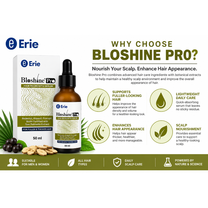 Bloshine Pro Hair Regrowth Serum 50ml | 3%  Redensyl, Kopexil, 3% Procapil & Biotin with Saw Palmetto Extract