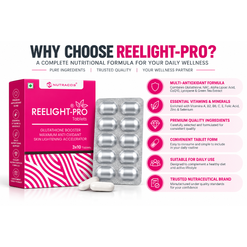 REELIGHT-PRO Glutathione Tablets for Skin Radiance 3×10 (30 Tablets)
