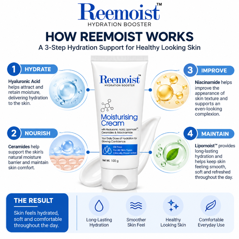 Reemoist Hydration Booster Moisturising Cream (100gm)