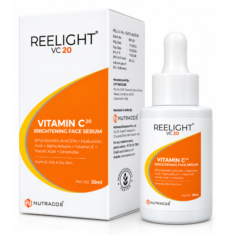 REELIGHT VC20 Vitamin C20 Brightening Face Serum (30ml)