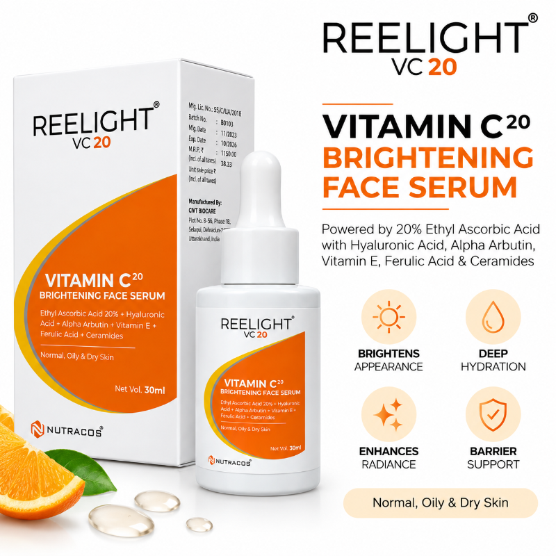 REELIGHT VC20 Vitamin C20 Brightening Face Serum (30ml)