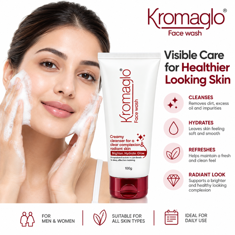 Kromaglo Face Wash for Clear & Radiant Skin (100gm)