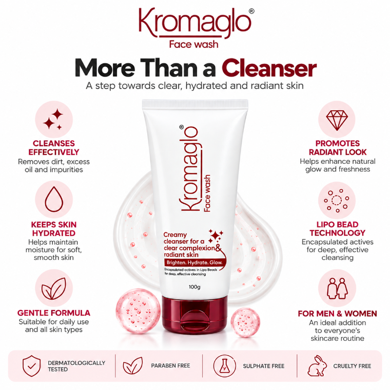 Kromaglo Face Wash for Clear & Radiant Skin (100gm)