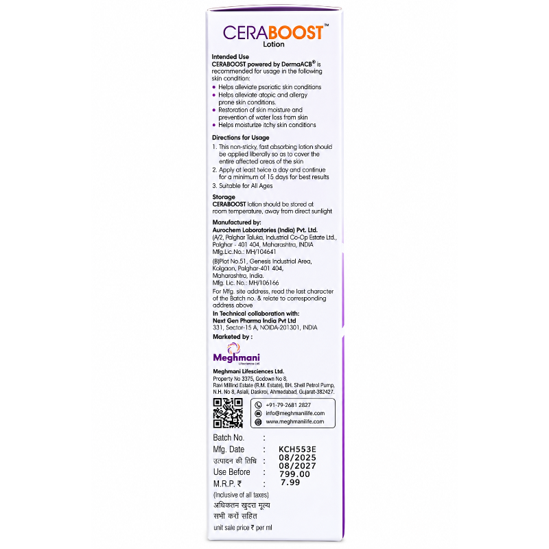 CERABOOST Ceramide Lotion (100ml)