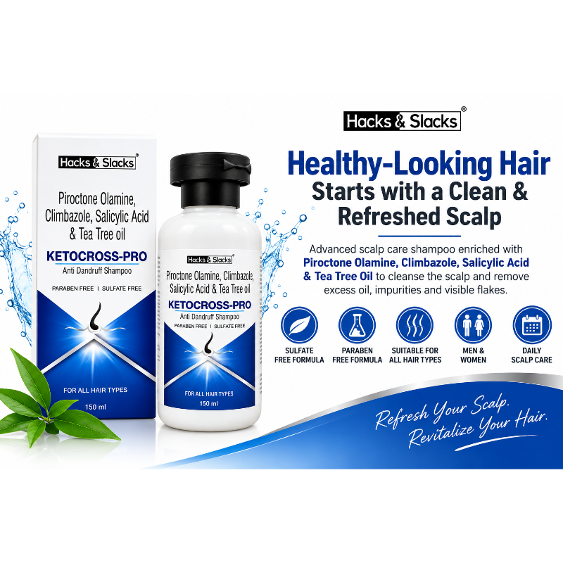 KETOCROSS-PRO Anti Dandruff Shampoo | Sulfate Free 150ml
