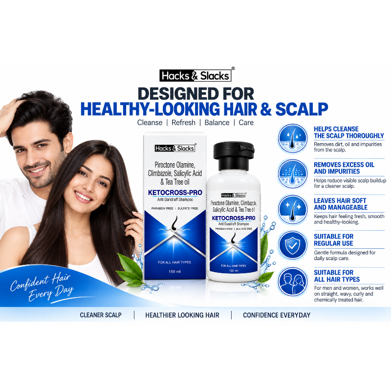 KETOCROSS-PRO Anti Dandruff Shampoo | Sulfate Free 150ml