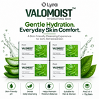 VALOMOIST Hydrating Bar Soap for Dry & Sensitive Skin 75g (Pack of 4)