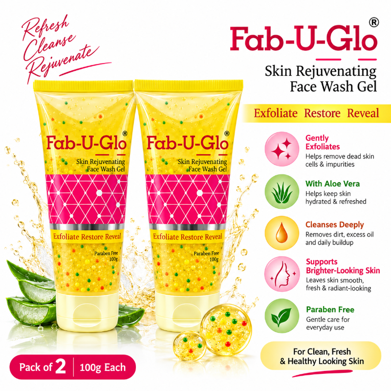 Fab-U-Glo Skin Rejuvenating Face Wash Gel 100g (Pack of 2)