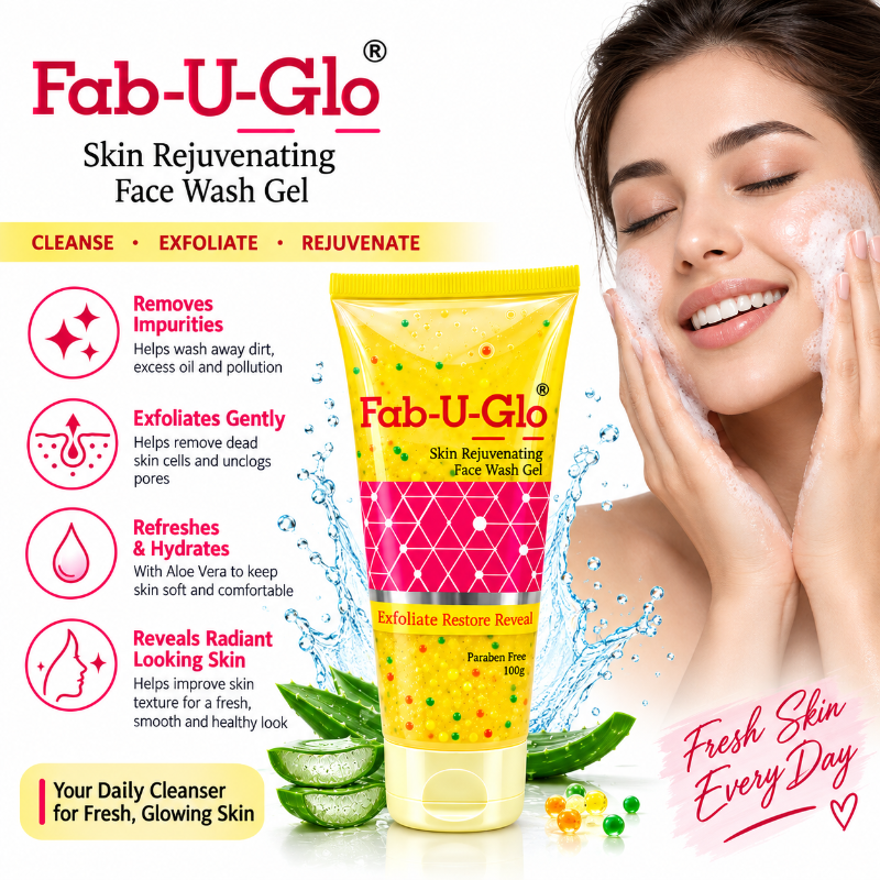 Fab-U-Glo Skin Rejuvenating Face Wash Gel 100g (Pack of 2)