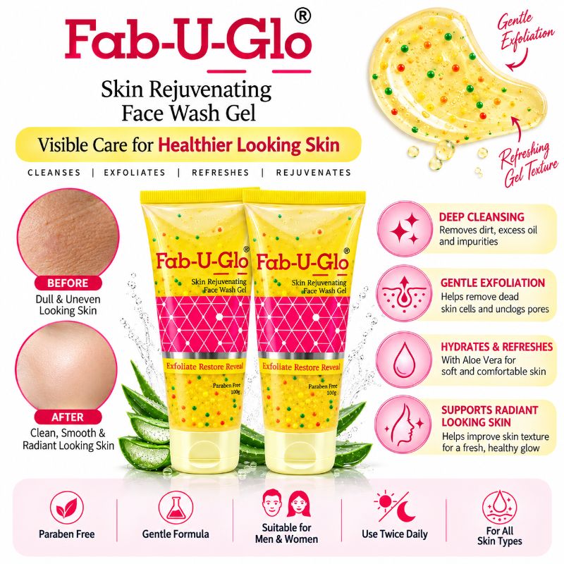 Fab-U-Glo Skin Rejuvenating Face Wash Gel 100g (Pack of 2)